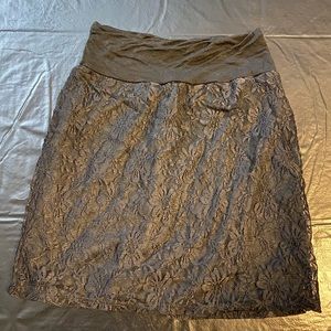 Black Lacey with slip skirt